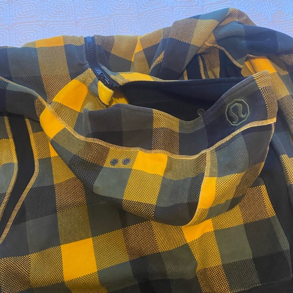 Vintage y2k men’s Lululemon scuba hoodie plaid - Picture 8 of 10